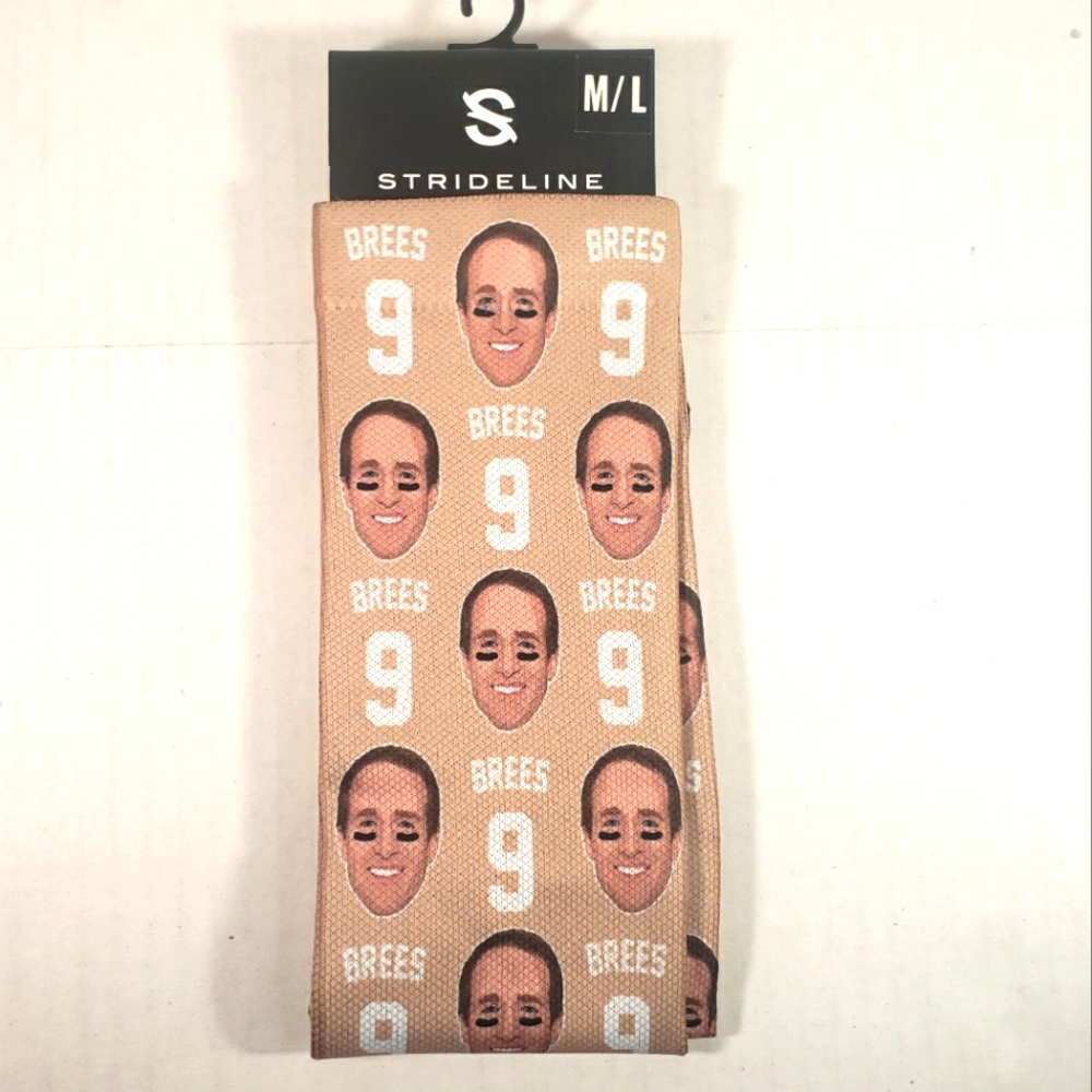 NWT Men's Strideline Drew Brees Socks